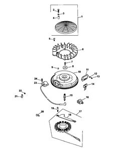 Cv18s-61573 Ignition And Electrical Diagram and Parts List for M48-KHS 53AB5B5M150-18-HP Cub Cadet Lawn Tractor